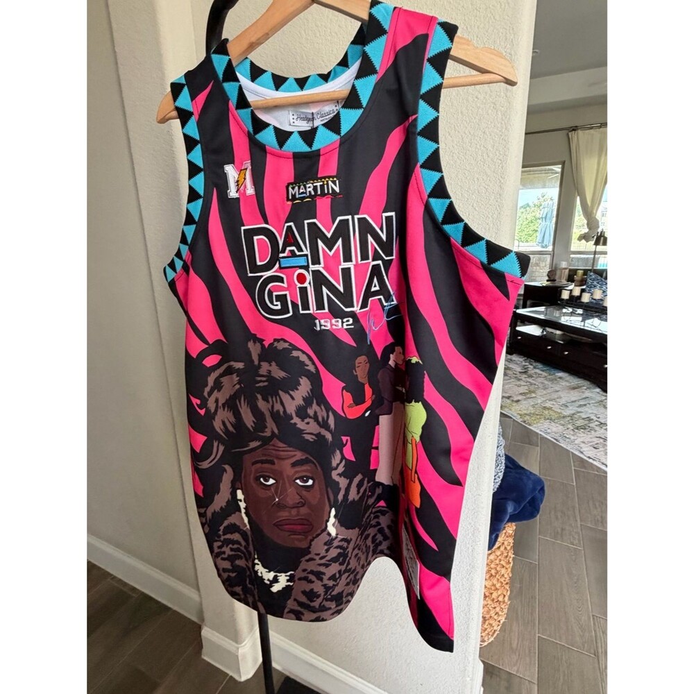Headgear Classics Damn Gina Martin Sheneneh Character Pink Basketball Jersey L